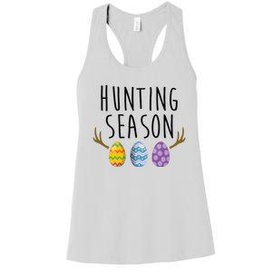 Hunting Season Deer Easter Eggs Women's Racerback Tank