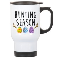 Hunting Season Deer Easter Eggs Stainless Steel Travel Mug