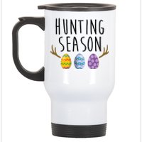 Hunting Season Deer Easter Eggs Stainless Steel Travel Mug