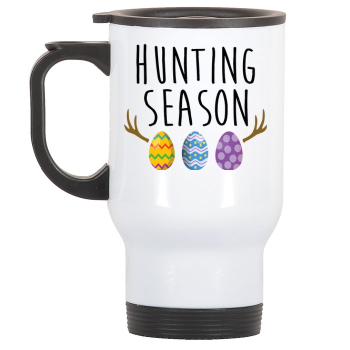 Hunting Season Deer Easter Eggs Stainless Steel Travel Mug