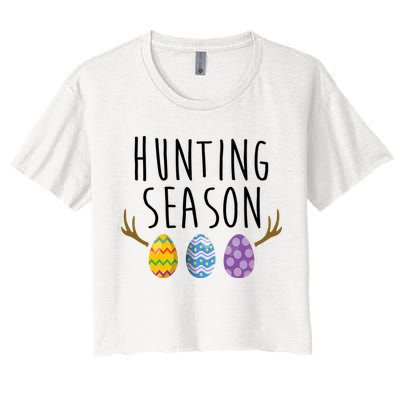 Hunting Season Deer Easter Eggs Crop Top