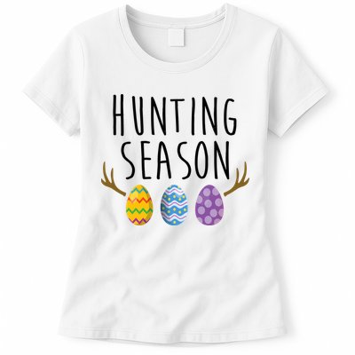 Hunting Season Deer Easter Eggs Womens T-Shirt