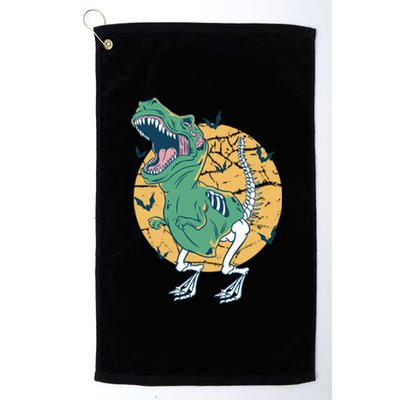 Halloween Skeleton Dinosaur T Rex Great Gift Platinum Collection Golf Towel