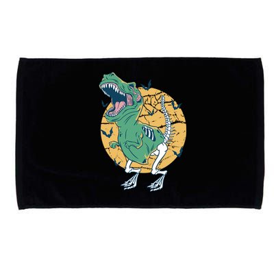 Halloween Skeleton Dinosaur T Rex Great Gift Microfiber Hand Towel