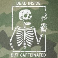Halloween Skeleton Dead Inside Caffeinated Costume Legacy Tie Dye Trucker Hat