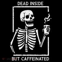 Halloween Skeleton Dead Inside Caffeinated Costume Baby Bodysuit