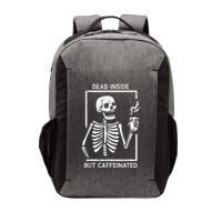 Halloween Skeleton Dead Inside Caffeinated Costume Vector Backpack