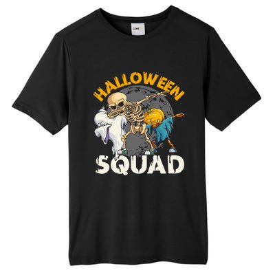 Halloween Squad Dabbing Skeleton Zombie Scary Pumpkin Cool Gift Tall Fusion ChromaSoft Performance T-Shirt