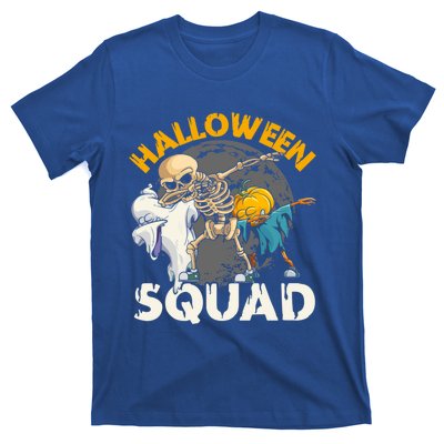 Halloween Squad Dabbing Skeleton Zombie Scary Pumpkin Cool Gift T-Shirt