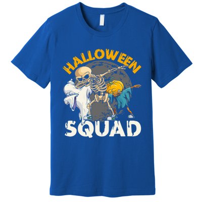 Halloween Squad Dabbing Skeleton Zombie Scary Pumpkin Cool Gift Premium T-Shirt