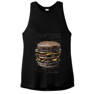 Homburger Sketch Davinci Ladies PosiCharge Tri-Blend Wicking Tank