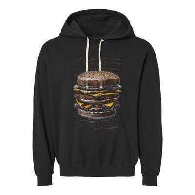 Homburger Sketch Davinci Garment-Dyed Fleece Hoodie
