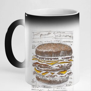 Homburger Sketch Davinci 11oz Black Color Changing Mug