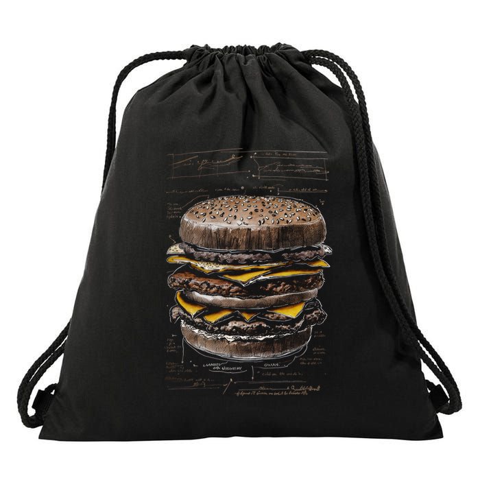 Homburger Sketch Davinci Drawstring Bag