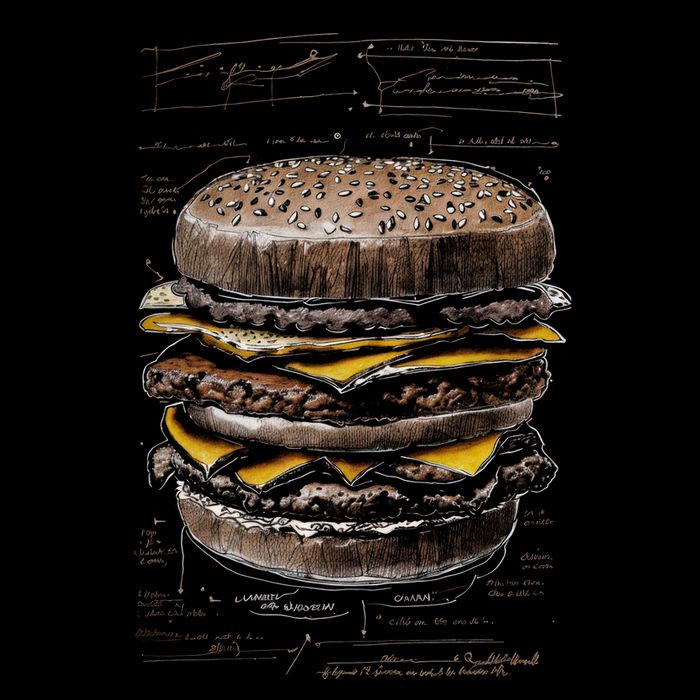 Homburger Sketch Davinci Drawstring Bag