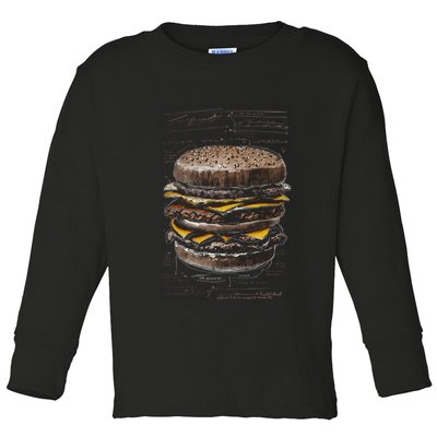 Homburger Sketch Davinci Toddler Long Sleeve Shirt