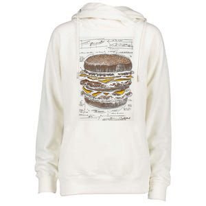 Homburger Sketch Davinci Womens Funnel Neck Pullover Hood