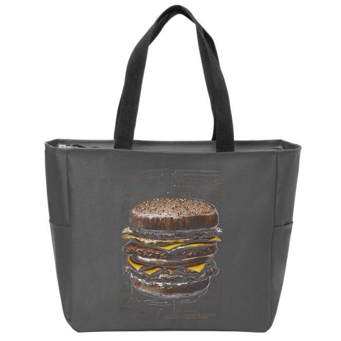 Homburger Sketch Davinci Zip Tote Bag