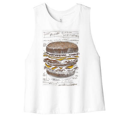 Homburger Sketch Davinci Women's Racerback Cropped Tank