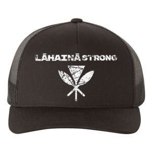 Hawaii Strong Distressed Look Strong Resilient Lahaina Yupoong Adult 5-Panel Trucker Hat