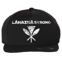 Hawaii Strong Distressed Look Strong Resilient Lahaina Wool Snapback Cap