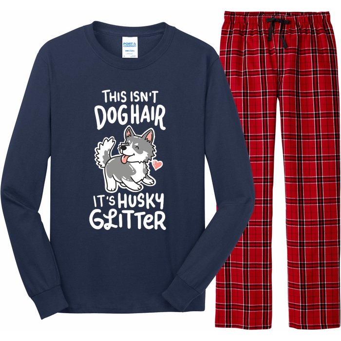 Husky Siberian Dog Owner Puppy Gift Long Sleeve Pajama Set