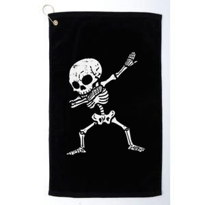 Halloween Skeleton Dabbing Costume Platinum Collection Golf Towel