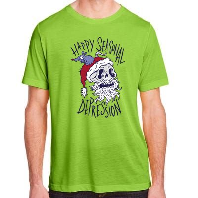 Happy Seasonal Depression Santa Adult ChromaSoft Performance T-Shirt