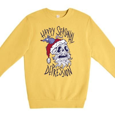 Happy Seasonal Depression Santa Premium Crewneck Sweatshirt