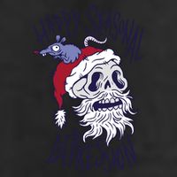 Happy Seasonal Depression Santa 7 Panel Mesh Trucker Snapback Hat