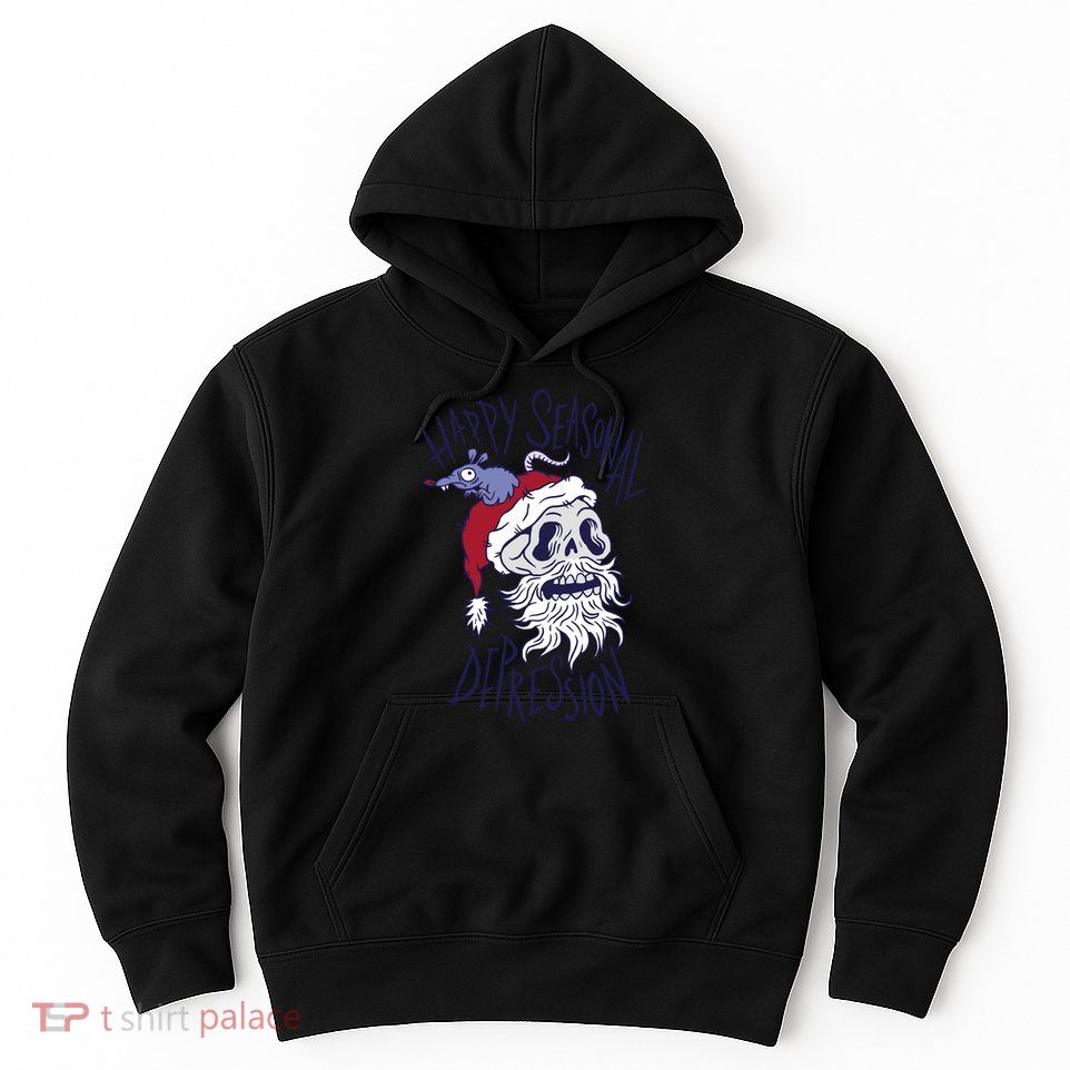 Happy Seasonal Depression Santa Hoodie