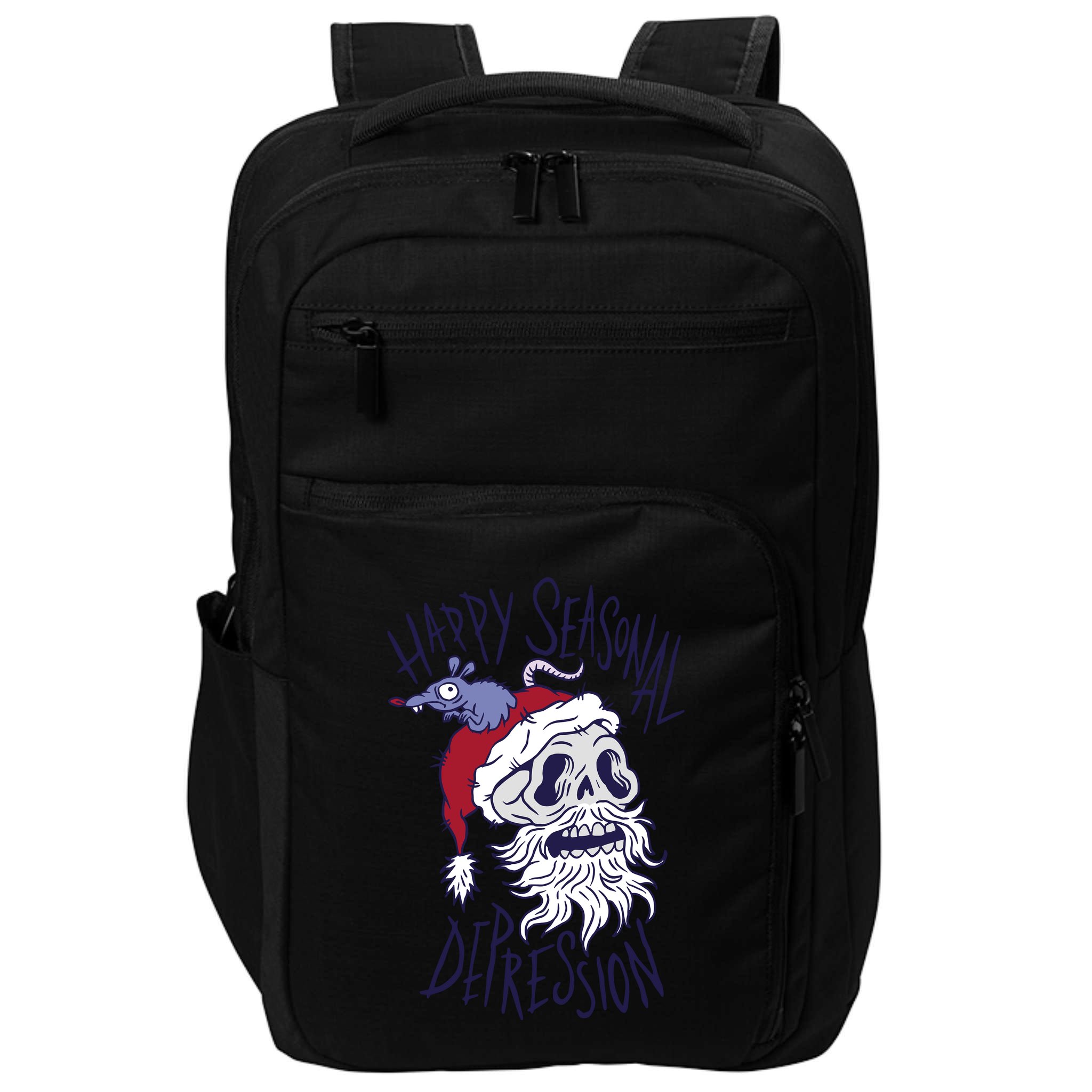 Happy Seasonal Depression Santa Impact Tech Backpack