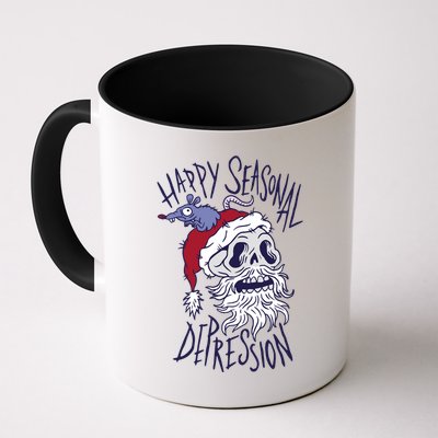 Happy Seasonal Depression Santa Mug