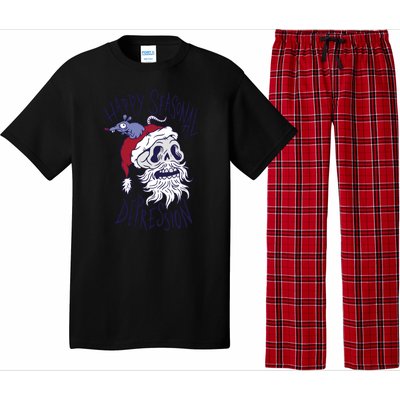 Happy Seasonal Depression Santa Pajama Set