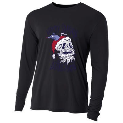Happy Seasonal Depression Santa Cooling Performance Long Sleeve Crew