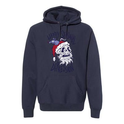 Happy Seasonal Depression Santa Premium Hoodie