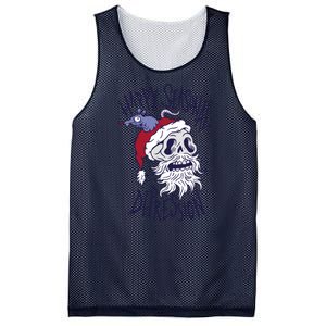 Happy Seasonal Depression Santa Mesh Reversible Basketball Jersey Tank