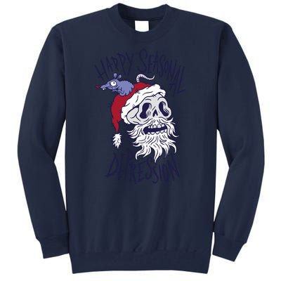 Happy Seasonal Depression Santa Tall Sweatshirt