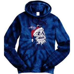 Happy Seasonal Depression Santa Tie Dye Hoodie