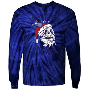 Happy Seasonal Depression Santa Tie-Dye Long Sleeve Shirt