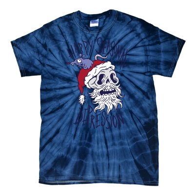 Happy Seasonal Depression Santa Tie-Dye T-Shirt