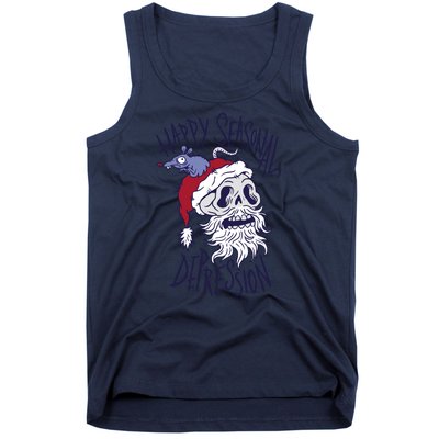 Happy Seasonal Depression Santa Tank Top