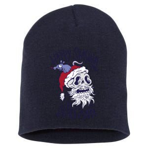 Happy Seasonal Depression Santa Short Acrylic Beanie