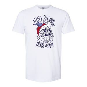 Happy Seasonal Depression Santa Softstyle CVC T-Shirt