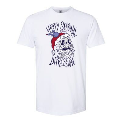 Happy Seasonal Depression Santa Softstyle® CVC T-Shirt