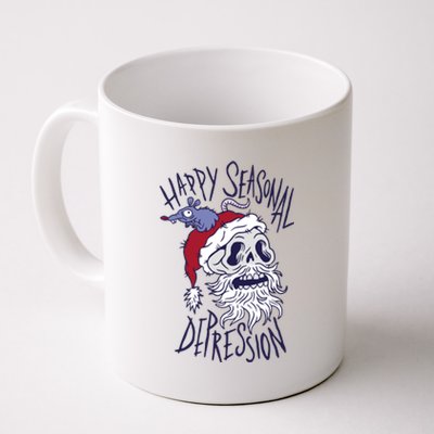 Happy Seasonal Depression Santa Coffee Mug