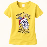 Happy Seasonal Depression Santa Womens T-Shirt