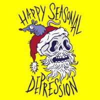 Happy Seasonal Depression Santa Womens T-Shirt