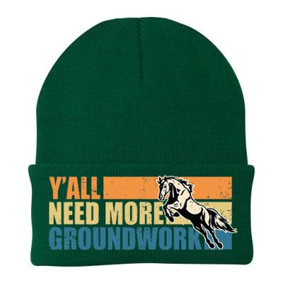 Horse Show Equestrian Horse Lover YAll Need More Groundwork Knit Cap Winter Beanie