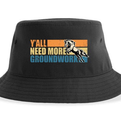 Horse Show Equestrian Horse Lover YAll Need More Groundwork Sustainable Bucket Hat